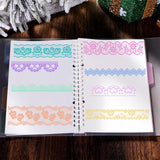 GLOBLELAND Lace Flower Border Clear Stamps Transparent Silicone Stamp for Card Making Decoration and DIY Scrapbooking