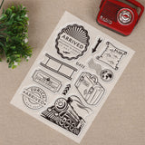 GLOBLELAND Postage and Stamps Clear Stamps Transparent Silicone Stamp for Card Making Decoration and DIY Scrapbooking