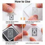 GLOBLELAND Postage Stamps Clear Stamps Silicone Transparent Stamp for Making Card Decoration and DIY Scrapbooking