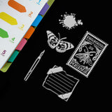 GLOBLELAND Postage Stamps Clear Stamps Silicone Transparent Stamp for Making Card Decoration and DIY Scrapbooking