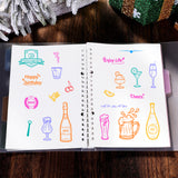 Globleland PVC Plastic Stamps, for DIY Scrapbooking, Photo Album Decorative, Cards Making, Stamp Sheets, Bottle Pattern, 16x11x0.3cm