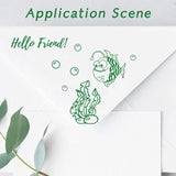 GLOBLELAND Sea Life Clear Stamps Silicone Stamp Cards Ocean  Animals Clear Stamps for Card Making Decoration and DIY Scrapbooking