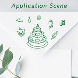 GLOBLELAND Kids Birthday Party Clear Stamps Silicone Stamp Cards for Card Making Decoration and DIY Scrapbooking