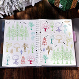 GLOBLELAND Tree Clear Stamps Silicone Stamp Cards Plant Clear Stamps for Card Making Decoration and DIY Scrapbooking