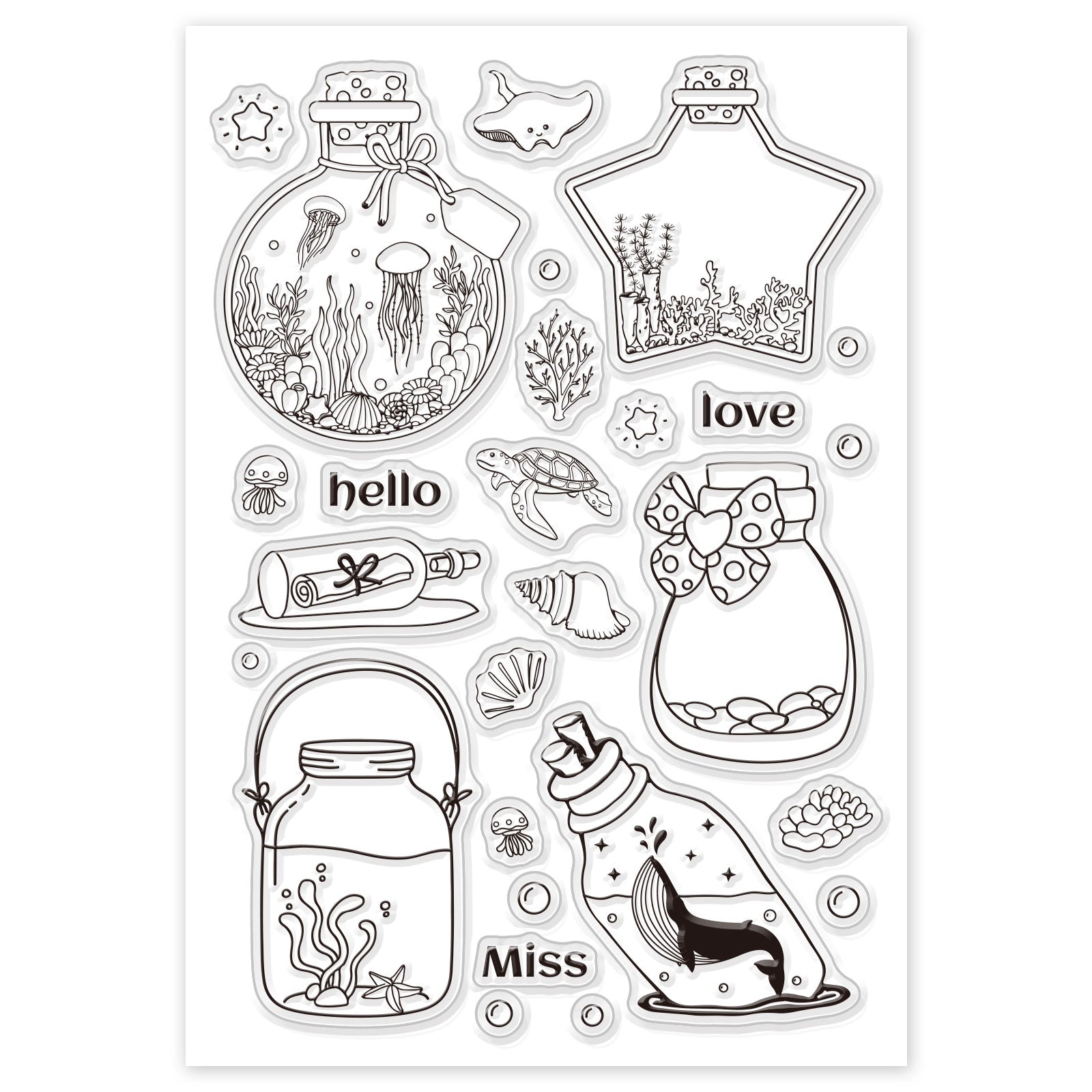 GLOBLELAND Happy Birthday Words Clear Stamps Silicone Stamp Cards Birthday  Blessing Words Clear Stamps for Card Making Decoration and DIY Scrapbooking  