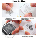GLOBLELAND Entertainment Park Clear Stamps Fountain Seesaw Take A Walk Picnic Stamps Silicone Stamp Transparent Stamp for Card Making Decoration and DIY Scrapbooking
