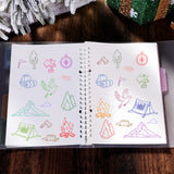 GLOBLELAND Camping Adventure Barbecue Clear Stamps Silicone Stamp Transparent Stamp for Card Making Decoration and DIY Scrapbooking