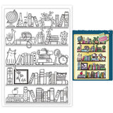 Globleland PVC Plastic Stamps, for DIY Scrapbooking, Photo Album Decorative, Cards Making, Stamp Sheets, Book Pattern, 16x11x0.3cm