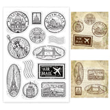 Globleland PVC Plastic Stamps, for DIY Scrapbooking, Photo Album Decorative, Cards Making, Stamp Sheets, Stamp Pattern, 16x11x0.3cm