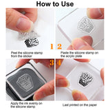 GLOBLELAND Cactus Clear Stamps Silicone Stamp Seal for Card Making Decoration and DIY Scrapbooking