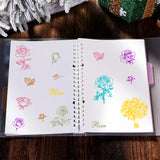 GLOBLELAND Rose Flower Clear Stamps Silicone Stamp Cards for Card Making Decoration and DIY Scrapbooking
