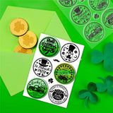 Globleland PVC Plastic Stamps, for DIY Scrapbooking, Photo Album Decorative, Cards Making, Stamp Sheets, Film Frame, Saint Patrick's Day Themed Pattern, 16x11x0.3cm