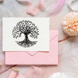 Globleland PVC Plastic Stamps, for DIY Scrapbooking, Photo Album Decorative, Cards Making, Stamp Sheets, Tree of Life Pattern, 16x11x0.3cm