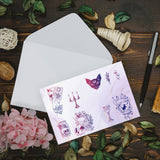 Globleland PVC Plastic Stamps, for DIY Scrapbooking, Photo Album Decorative, Cards Making, Stamp Sheets, Tarot Theme Pattern, 160x110x3mm