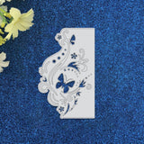 GLOBLELAND Metal Flowers Die Cuts Lace Butterfly Cutting Dies for DIY Scrapbook Paper Card Making Craft Decoration Supplies, Matte Platinum