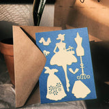 GLOBLELAND Lady Dress Cutting Dies Metal Die Embossing Stencils for DIY Card Scrapbooking Craft Album Paper Decor