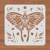 Globleland Large Plastic Reusable Drawing Painting Stencils Templates, for Painting on Scrapbook Fabric Tiles Floor Furniture Wood, Square, Butterfly Farm, 300x300mm