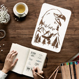 Globleland PET Hollow out Drawing Painting Stencils Sets for Kids Teen Boys Girls, for DIY Scrapbooking, School Projects, Animal Pattern, 29.7x21cm, 4 sheets/set