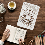 Globleland Plastic Reusable Drawing Painting Stencils Templates, for Painting on Fabric Tiles Floor Furniture Wood, Skull Pattern, 29.7x21cm, 2pcs/set