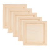 Globleland Wood Painting Canvas Panels, Blank Drawing Boards, for Oil & Acrylic Painting, Square, BurlyWood, 14.75x14.75x0.8cm