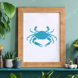 Globleland Plastic Drawing Painting Stencils Templates, Rectangle, Crab Pattern, 297x210mm