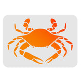 Globleland Plastic Drawing Painting Stencils Templates, Rectangle, Crab Pattern, 297x210mm