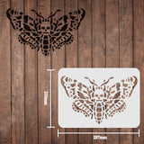 Globleland Plastic Drawing Painting Stencils Templates, Rectangle, Butterfly Farm, 297x210mm