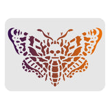 Globleland Plastic Drawing Painting Stencils Templates, Rectangle, Butterfly Farm, 297x210mm