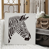 Globleland Plastic Drawing Painting Stencils Templates, Rectangle, Zebra Pattern, 297x210mm