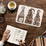 Globleland Plastic Reusable Drawing Painting Stencils Templates, for Painting on Fabric Tiles Floor Furniture Wood, Rectangle, Other Pattern, 297x210mm