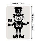 Globleland Large Plastic Reusable Drawing Painting Stencils Templates, for Painting on Scrapbook Fabric Tiles Floor Furniture Wood, Rectangle, Saint Patrick's Day Themed Pattern, 297x210mm
