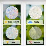 Globleland Rainbow Prism Paster, Window Sticker Decorations, Ring & Flat Round, Colorful, 3~15cm, 24pcs/set