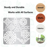 Globleland Stainless Steel Cutting Dies Stencils, for DIY Scrapbooking/Photo Album, Decorative Embossing DIY Paper Card, Matte Style, Stainless Steel Color, Knot Pattern, 16x16cm