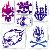 Globleland Stainless Steel Cutting Dies Stencils, for DIY Scrapbooking/Photo Album, Decorative Embossing DIY Paper Card, Matte Style, Stainless Steel Color, Skull Pattern, 16x16cm