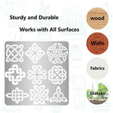 Globleland Stainless Steel Cutting Dies Stencils, for DIY Scrapbooking/Photo Album, Decorative Embossing DIY Paper Card, Matte Stainless Steel Color, Knot Pattern, 16x16cm