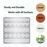 Globleland Stainless Steel Cutting Dies Stencils, for DIY Scrapbooking/Photo Album, Decorative Embossing DIY Paper Card, Matte Stainless Steel Color, Knot Pattern, 16x16cm