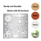 Globleland Stainless Steel Cutting Dies Stencils, for DIY Scrapbooking/Photo Album, Decorative Embossing DIY Paper Card, Matte Stainless Steel Color, Mixed Patterns, 16x16cm