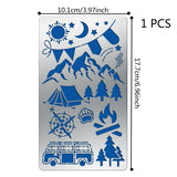 Globleland Cooking Theme Stainless Steel Cutting Dies Stencils, for DIY Scrapbooking/Photo Album, Decorative Embossing DIY Paper Card, Food Pattern, 17.7x10.1cm
