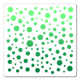Globleland PET Plastic Drawing Painting Stencils Templates, Square, Creamy White, Polka Dot Pattern, 30x30cm
