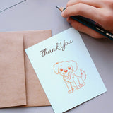 Globleland Rubber Clear Stamps, for Card Making Decoration DIY Scrapbooking, Dog Pattern, 22x18x0.8cm