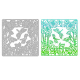 Globleland Carbon Steel Cutting Dies Stencils, for DIY Scrapbooking/Photo Album, Decorative Embossing DIY Paper Card, Matte Platinum Color, Dragonfly Pattern, 10.1x10.1x0.08cm