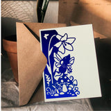 Globleland Carbon Steel Cutting Dies Stencils, for DIY Scrapbooking/Photo Album, Decorative Embossing DIY Paper Card, Matte Platinum Color, Mouse & Flower Pattern, Mixed Patterns, 6.1x11.9x0.08cm