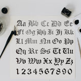 Globleland Stainless Steel Cutting Dies Stencils, for DIY Scrapbooking/Photo Album, Decorative Embossing DIY Paper Card, Matte Plantinum Color, Letter Pattern, 15.6x15.6cm