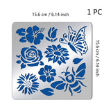 Globleland Stainless Steel Cutting Dies Stencils, for DIY Scrapbooking/Photo Album, Decorative Embossing DIY Paper Card, Stainless Steel Color, Bees Pattern, 15.6x15.6cm
