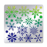 Globleland Stainless Steel Cutting Dies Stencils, for DIY Scrapbooking/Photo Album, Decorative Embossing DIY Paper Card, Matte Style, Stainless Steel Color, Snowflake Pattern, 15.6x15.6cm