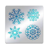 Globleland Christmas Theme Stainless Steel Cutting Dies Stencils, for DIY Scrapbooking/Photo Album, Decorative Embossing DIY Paper Card, Matte Style, Stainless Steel Color, Snowflake Pattern, 15.6x15.6cm