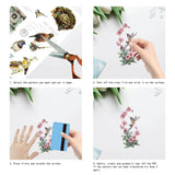 Globleland Custom Waterproof PVC Window Stickers, Bird Pattern, 30x20cm, 1 style/sheet, 2 style, 2 sheets/set