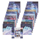 Globleland 24Pcs 12 Styles Scrapbook Paper Pads, for DIY Album Scrapbook, Background Paper, Diary Decoration, Starry Sky Pattern, 15.2x15.2x0.01cm, about 2pcs/style