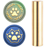 15mm 2 Sides Mini Brass Sealing Stamp (footprint pattern)