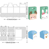 Globleland Animal Theme Carbon Steel Cutting Dies Stencils, for DIY Scrapbooking, Photo Album, Decorative Embossing Paper Card, Stainless Steel Color, Box Pattern, 135~140x229~245x0.8mm, 2pcs/set